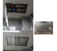304 Stainless Steel Access Panel, Waterproof Inspection Hatch Push to Open | Floor Wall Ceiling Access Door for Plumbing Cables, Outdoor Kitchen BBQ Cabinet, Marine Inspection Hatch(12x6in(300x150mm))