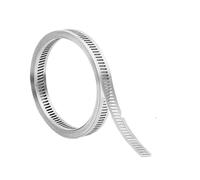 304 Stainless Steel Adjustable Hose Band with Fasteners Worm Gear Clip Clamps DIY Screw 12.7MM Width Garden Water Pipe(10M - 30 Snap)