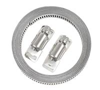 304 Stainless Steel Adjustable Hose Clamps DIY Screw Band with Fasteners Worm Gear Clip 12.7MM Width Garden Water Pipe(5M - 20 Snap)