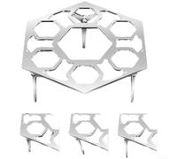 304 Stainless Steel Adjustable Steamer Rack Foldable for Multi-Purpose Kitchen Steam(17 * 19.5CM)
