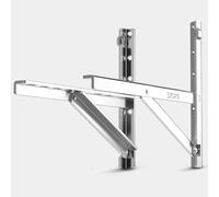 304 Stainless Steel Air Conditioner Brackets - Heavy-Duty Outdoor Wall Mounting for Mini Split Ductless Systems Max Load 990 Lbs Universal Condenser Support