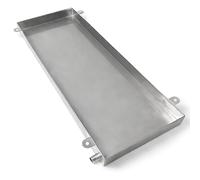 304 Stainless Steel Air Conditioner Drip Tray Condensate Drain Pans Dishwasher Pan for Leaks with Raised Edge, HVAC Drain Pan for Workshop Plant Pots Garage Floor(10x70cm(4x28in))