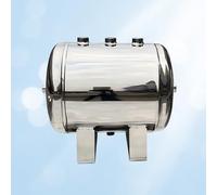 304 Stainless Steel Air Tank Portable High Pressure Reservoir，Vacuum Buffer Compressed Air Storage Cylinder for Air Compressor Pump Pressure Tank(20L/5.3Gal)