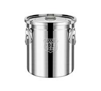 304 Stainless Steel Airtight Canister | Large Capacity Food Storage Container, 6L/12L/21L Options | Kitchen Rice Oil Storage Bucket With Lid & Handle | Home Bar Restaurant Food Grade Container