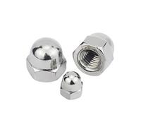 304 Stainless Steel American Hexagonal Cap Nut, American Standard Hexagonal Nut, 6# -32 To 3/4 "-10, UNC/UNF Coarse Tooth Fine Tooth Standard(1/4-20)