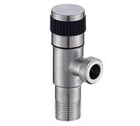 304 Stainless Steel Angle Stop Valve Water Valve Shut Off Quarter Turn Water Sink Bathroom Toilet Kitchen Shower Plumbing DN15 1Pcs