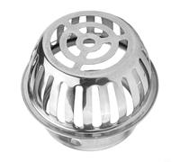 304 Stainless Steel Anti-Clogging Roof Floor Drain with Removable Filter, Silent and Rust-Resistant for Home Improvement Plumbing(110MM)