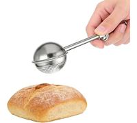 304 Stainless Steel Baker's Dusting Wand, Powdered Sugar Shaker Duster Sifter, One Handed Flour Duster for Sifting Flour Sugar Spices, Baking Tool for Bread Cakes Pastry Kitchen Accessories