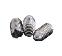 304 Stainless Steel Ball Head Plunger Slotted Spring Positioning Plunger Screw M3M4M5M6(10pcs M3X4)