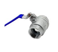 304 Stainless Steel Ball Valve DN8 10 DN15 DN20 DN25 Female X Full Bore for Water Gas Oil Switch Adapter(DN10)