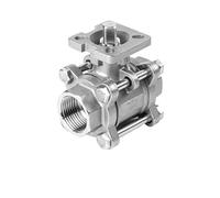 304 Stainless Steel Ball Valve High Platform Internal Thread 316L Internal Thread Pneumatic Platform Switch Valve DN15 20 25 32(DN80)