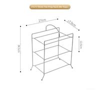 304 Stainless Steel Barbecue Serving Rack Multi Tier Design For Restaurant And Home Use Portable With Polished Finish(E)