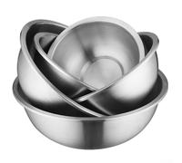 304 Stainless Steel Basin with Lid for Food Preparation For Home Cooking Kneading Dough Beating Eggs Soup Making and Serving Meals (30cm-4300ml)