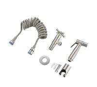 304 Stainless Steel Bathroom Bidet Faucet Set Wall Mounted Brushed Gold Handheld Hand Sprayer Shower Cleaning for Personal and Bathroom Cleaning