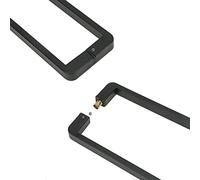 304 Stainless Steel Bathroom Door Handle Black,Glass Barn Wooden Door Handles Back-to-Back,Slender Door Pull with Round