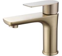 304 Stainless Steel Bathroom Faucet Hot & Cold Mixed Gun Gray Brushed Finish Durable Basin Tap for Sink Modern Design Easy Installation RustResistant