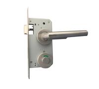 304 Stainless Steel Bathroom Handle Lock Door WC Indicator Wooden