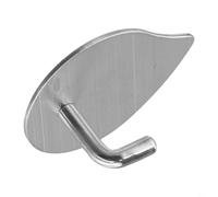 304 Stainless Steel Bathroom Hook, Wall Mounted with Water Drop Form, Punch Application for Secure Placement on Tiles, Glass, and Metal Walls (A)