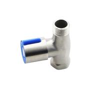 304 Stainless Steel Bathroom Single Handle Valve Control Straight Through 1/2' Toilet Faucet Household Supplies(A)