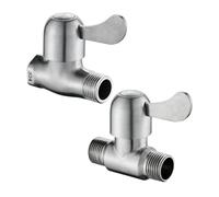 304 Stainless Steel Bathroom Single Handle Valve Control Straight Through 1/2' Toilet Faucet Household Supplies(B)