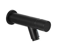 304 Stainless Steel Black Bathroom Time Delay Basin Faucet Single Cold Metered