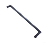 304 Stainless Steel Black Shower Door Handle, Round-in-Square Mushroom Head Pull for Frameless Glass Partition and Wooden Sliding Door, 275/400/440mm Hole Spacing(440mm)