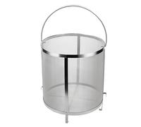 304 Stainless Steel Brewing Hop Filter Strainer with Handle, 300 Micron Mesh Filter Basket for Homebrewing Beer, Wine, and Tea, 35x35cm