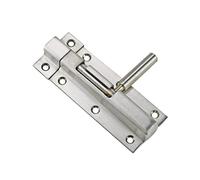 304 Stainless Steel Brushed Surface Solid Latch Barrel Bolt Door Security Slide Lock 1Pcs(L)