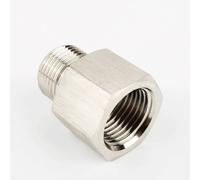 304 Stainless Steel BSP Female to Male Thread Pipe Fittings - High Pressure Resistant Connector for Irrigation(F 3/8xM 1/2)