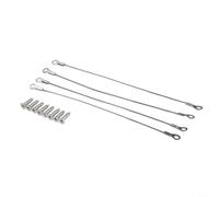 304 Stainless Steel Cabinet Door Restraint Cable Set, Nylon Coated Adjustable Cupboard Door Stop with Hinge Limiter to Over Opening and Protect