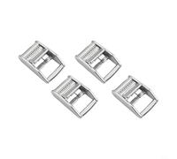 304 Stainless Steel Cam Buckle 4 Pack for 25mm Webbing, Designed for Tie Down Straps Securing Loads in Outdoor, Transport, and Roof Cargo Applications