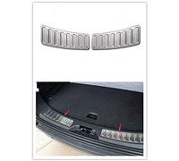 304 Stainless Steel Car Rear Inside Door Bumper Protector Sill Scuff Plate Trim 2Pcs for Discovery Sport 2015-2019 Car Accessories (Brushed stainless steel)