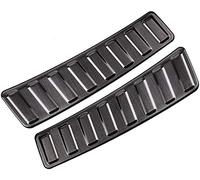 304 Stainless Steel Car Rear Inside Door Bumper Protector Sill Scuff Plate Trim 2Pcs for Discovery Sport 2015-2019 Car Accessories (Black)
