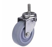 304 Stainless Steel Casters Wheels 3inch 4inch Polyurethane PU Wheel Mute No for Industrial Casters 1Pcs Casters(Universal,3 inch)
