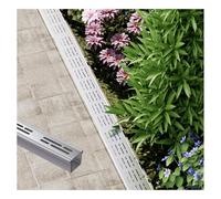 304 Stainless Steel Channel Drain,Removable Grate System,Easy to Install Outdoor Shallow Channel Drainage Kit for Yard, Patio,Customizable accessories/Size(H4*W20CM/H1.57*W7.87IN)
