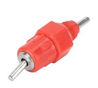 304 Stainless Steel Chicken Drinker, HighQuality Material, Thread Installation, Red Color Attracts Poultry, Ideal for Chicken, Ducks, Laying Hens, and Time with Simple
