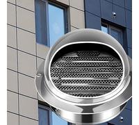 304 Stainless Steel Chimney Cowl Cap,Round Vent Hole Ventilating Cowl,Flue Cowl Pipe Rain Cover Protector Cap Ending Exhaust Pipe Chimney Rain Cap,for Bathroom/Kitchen/Office (110mm/4.3in)