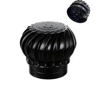 304 Stainless Steel Chimney Cowl, Roof Turbine Ventilator, Wind Rotating Turbine Cap Vent, Round Rotating Roof Exhaust Heat Dissipation Vents, for Houses, Factory, Attic(100mm/4in)