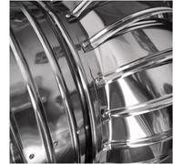 304 Stainless Steel Chimney Spinner Cowl - Large Diameter Wind Driven Thickened Design for Indoor Ventilation and Improved Draft Efficiency