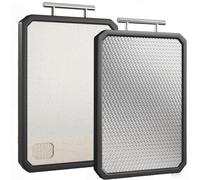 304 Stainless Steel Chopping Board, 1Pc Double Sided Cutting Boards for Kitchen Fruit Vegetable & Meat Chopping Board Food Grade Non-Slip & Dishwasher Safe-16.5×11.2 Inches