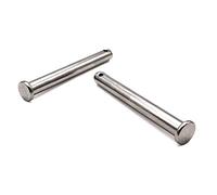 304 Stainless Steel Clevis Pins M12 X 100mm Single Hole Flat Head Pin for Hitch Pin Lock Systems (2 Pack)