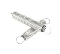 304 Stainless Steel Closed Hook Extension Spring, 1.2mmx12mmx80mm Double Loop Tension Spring, 2 Pcs