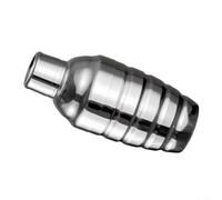 304 Stainless Steel Cocktail Shaker 500ml Threaded Bartender Kit with Grooved Facade for Home Bar Mixing(500ml)