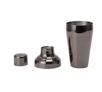 304 Stainless Steel Cocktail Shaker, Mixer Drink Shaker for Home Bartending Kit, Weighted Bottom Bar Tool with Lid, 510ml Cold & Hot Beverage Shaker for Bartenders and (Black)