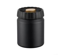 304 Stainless Steel Coffee Canister Airtight Seal(Black)