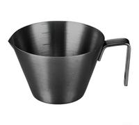 304 Stainless Steel Coffee Cup 100ml Precise Scale(Black)