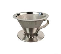 304 Stainless Steel Coffee Filter with Stand for Filter Based Brewing, 300 Mesh Density to Support and Complexity