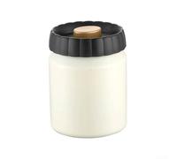 304 Stainless Steel Coffee & Tea Canister: Airtight, Moisture-Proof Storage(White)