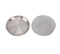 304 Stainless Steel Colander Bowl Set Large Capacity Versatile Kitchen Tool for Draining Washing Mixing Food Home Kitchen Durable Rust Proof 2 or 3 Pieces (Fine Mesh Disk, Disk)