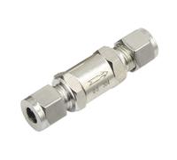 304 Stainless Steel Compression Check Valve One Way Flow SS304 SS316 3 4 6 8 10 12mm 1/8'' 1/4'' 3/8'' 1/2''(3mm,SS316)